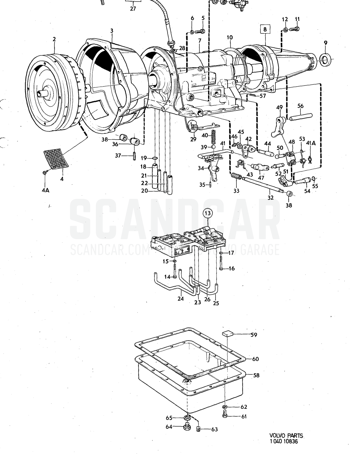 Illustration Sats Kit - Explosionszeichnung, Sonstige Teile, Volvo 140er-Serie bis zu 1972