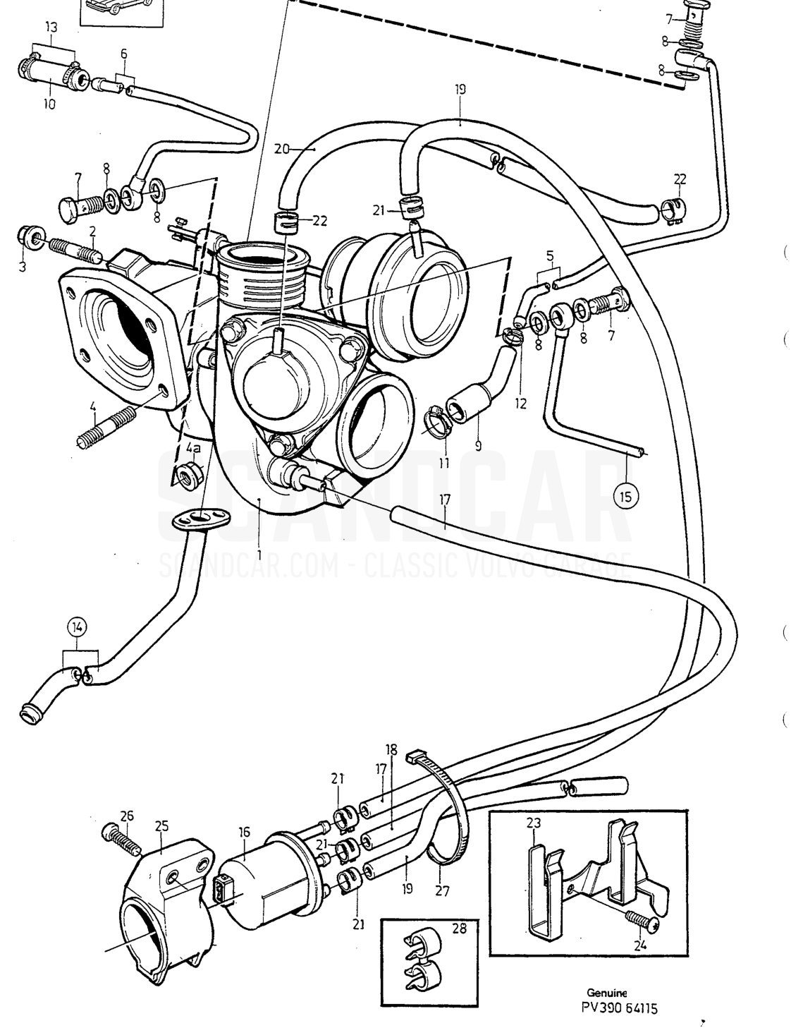 Motor, Seite 246 - Explosionszeichnung, Volvo 850er-Serie
