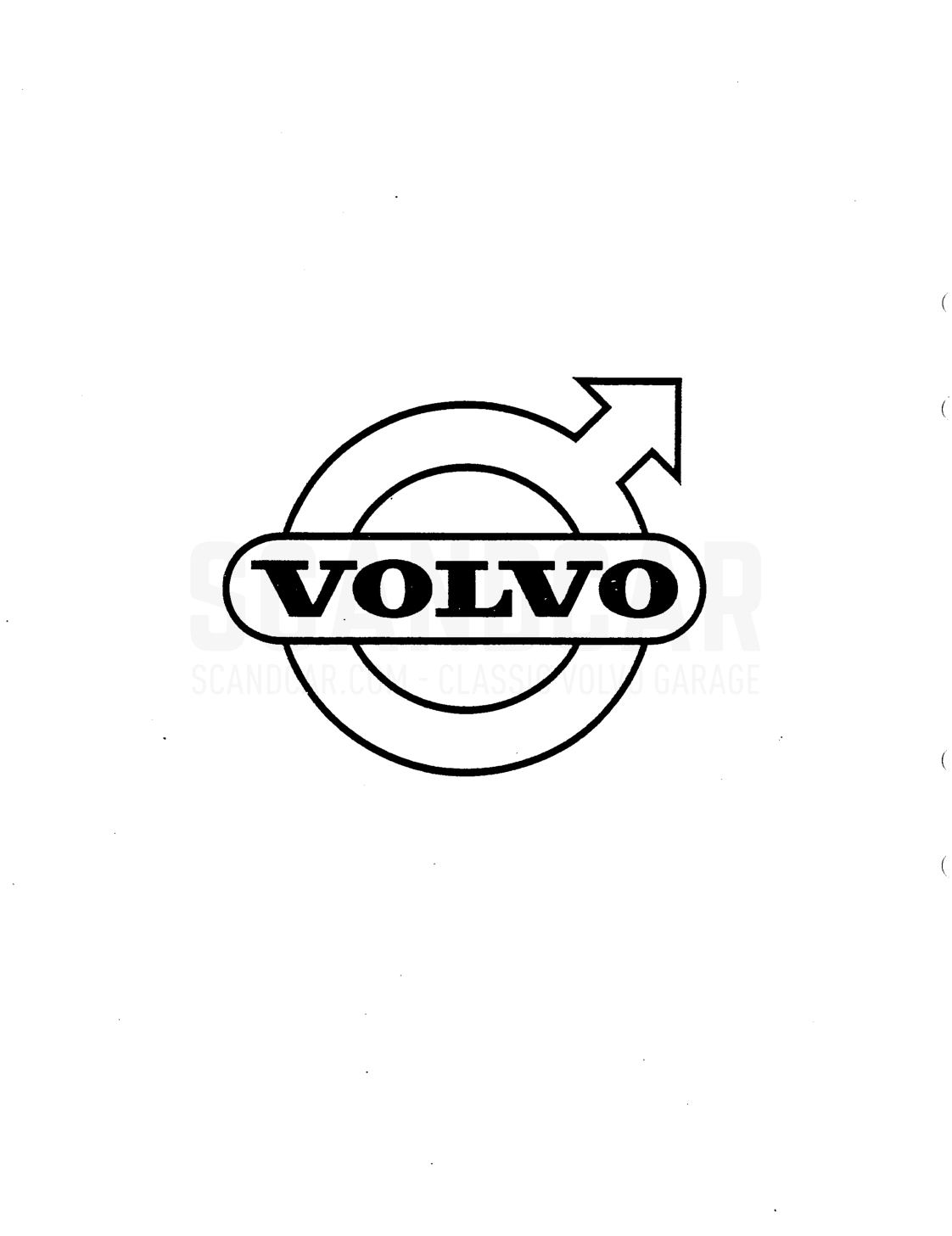 Tools - Explosionszeichnung, Verschiedene Ausrüstung, Volvo P1800 S