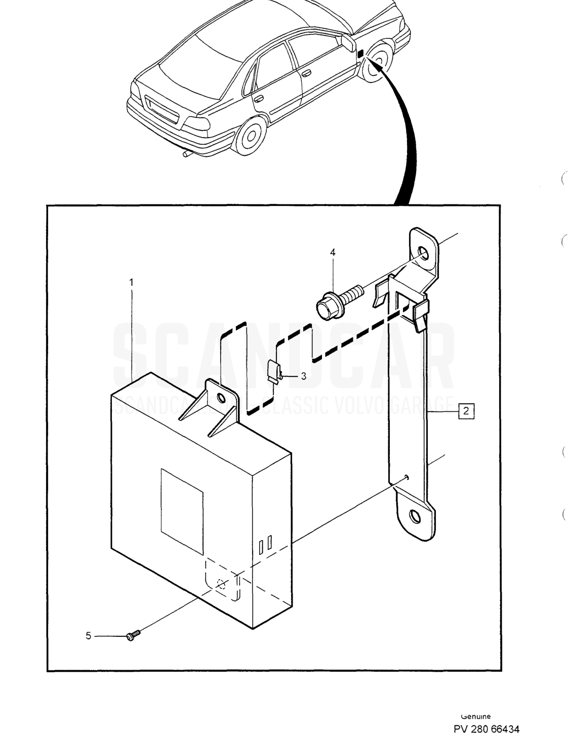 IGNITION SYSTEM - Explosionszeichnung, Sonstige Teile, Volvo S40/V40er-Serie ab 1996